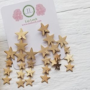 Costume Brushed Gold Earrings